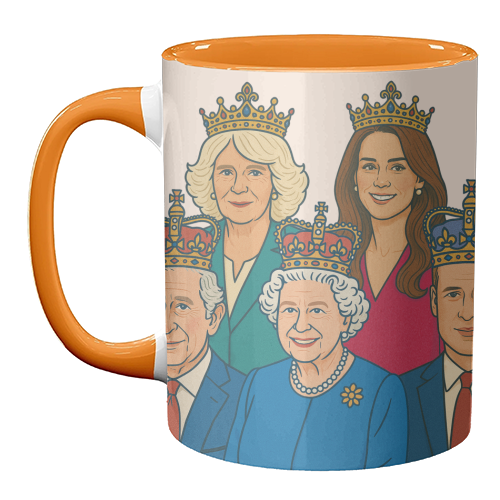 The Royal Family - unique mug by Ms Doodle