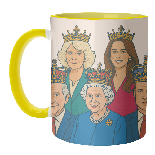The Royal Family - unique mug by Ms Doodle