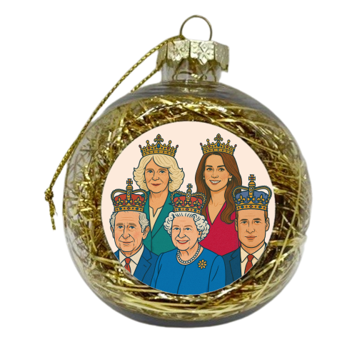 The Royal Family - xmas bauble by Ms Doodle