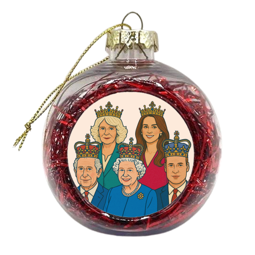 The Royal Family - xmas bauble by Ms Doodle