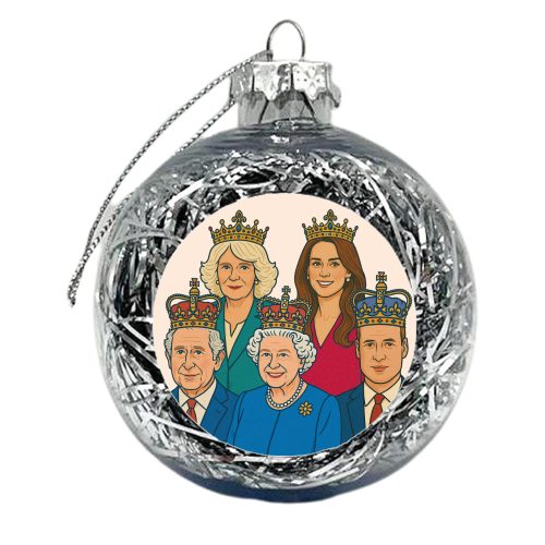 The Royal Family - xmas bauble by Ms Doodle