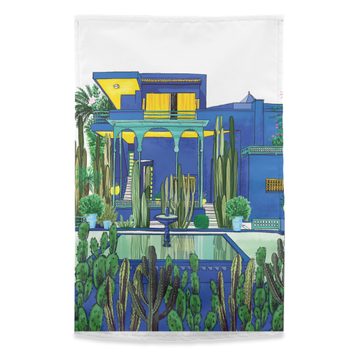 Jardin Majorelle - funny tea towel by Katie Clement
