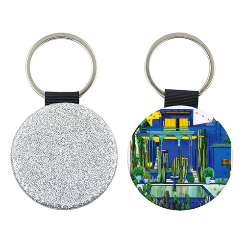 Jardin Majorelle - keyring by Katie Clement