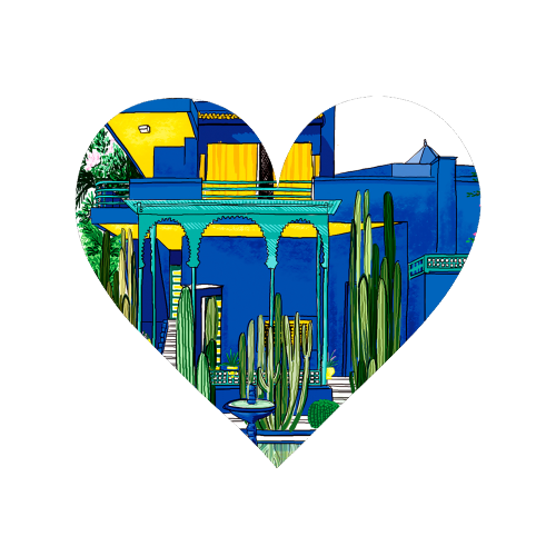 Jardin Majorelle - Magnet by Katie Clement