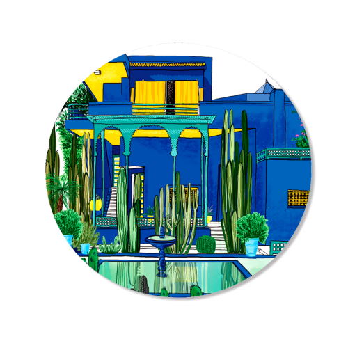 Jardin Majorelle - Magnet by Katie Clement