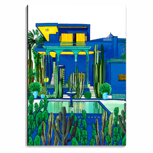 Jardin Majorelle - personalised A4, A5, A6 notebook by Katie Clement