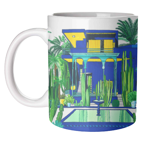 Jardin Majorelle - unique mug by Katie Clement