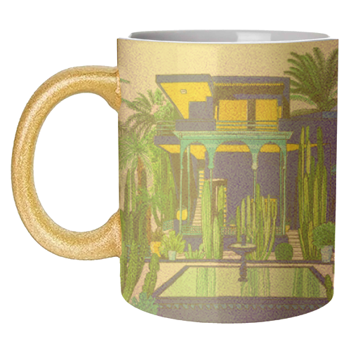 Jardin Majorelle - unique mug by Katie Clement