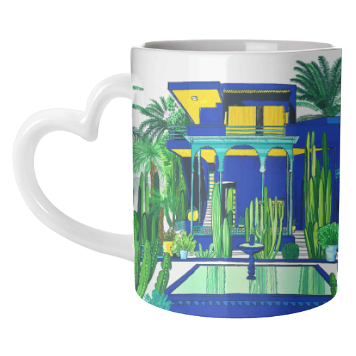 Jardin Majorelle - unique mug by Katie Clement