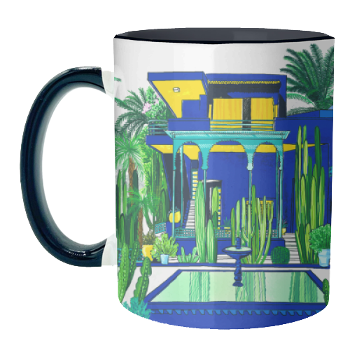 Jardin Majorelle - unique mug by Katie Clement