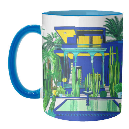 Jardin Majorelle - unique mug by Katie Clement