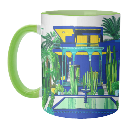 Jardin Majorelle - unique mug by Katie Clement