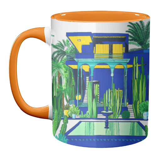 Jardin Majorelle - unique mug by Katie Clement