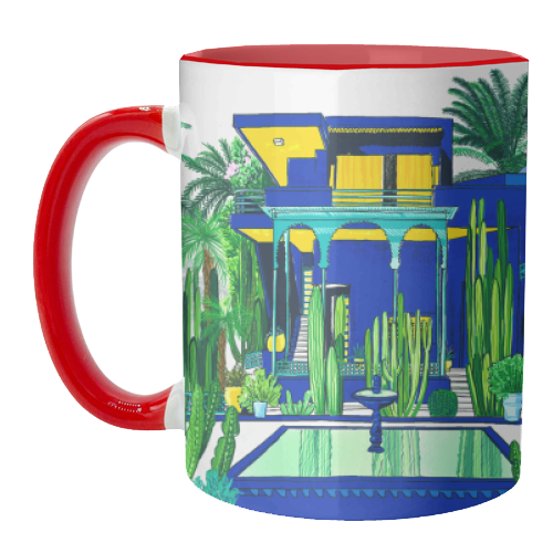 Jardin Majorelle - unique mug by Katie Clement