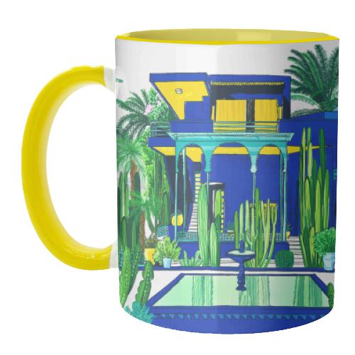 Jardin Majorelle - unique mug by Katie Clement