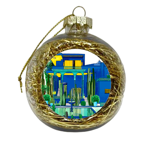 Jardin Majorelle - xmas bauble by Katie Clement