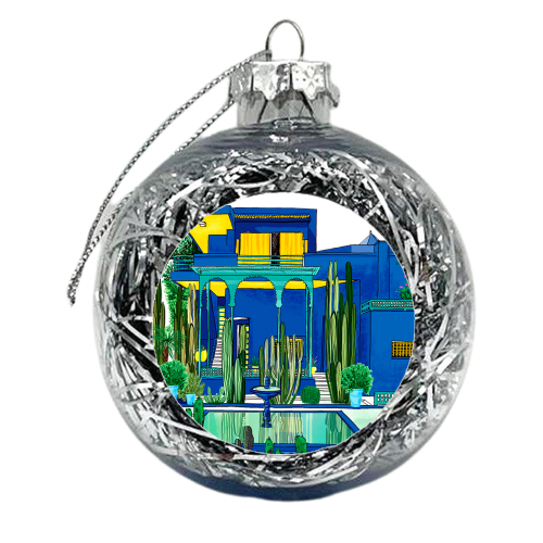 Jardin Majorelle - xmas bauble by Katie Clement