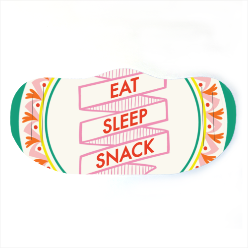 Pattern Series Live Eat Sleep Snack - face cover mask by AbiGoLucky