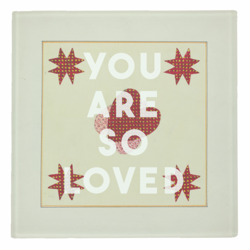 You Are So Loved - personalised beer coaster by The 13 Prints