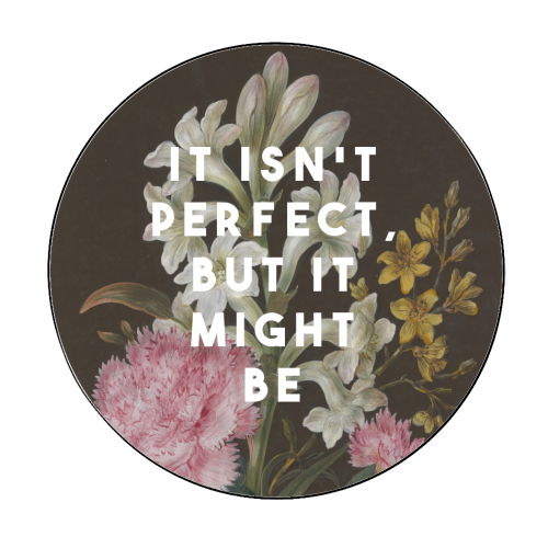 It Isn't Perfect But It Might Be | Olivia Dean - Circle Sticker by The 13 Prints