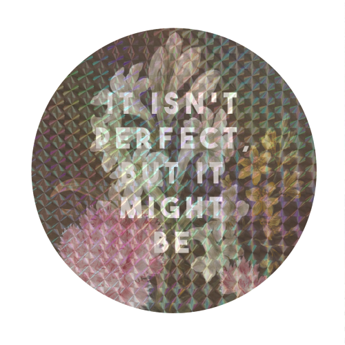 It Isn't Perfect But It Might Be | Olivia Dean - Circle Sticker by The 13 Prints