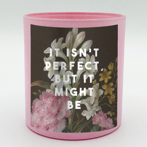It Isn't Perfect But It Might Be | Olivia Dean - scented candle by The 13 Prints