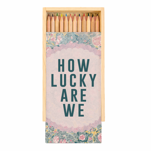 How Lucky Are We - Coloured Pencils with Box by The 13 Prints