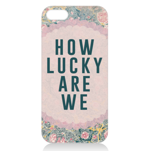 How Lucky Are We - unique phone case by The 13 Prints
