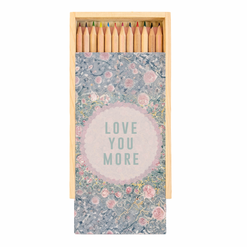Love You More - Coloured Pencils with Box by The 13 Prints