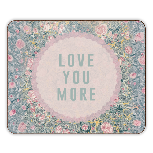 Love You More - designer placemat by The 13 Prints