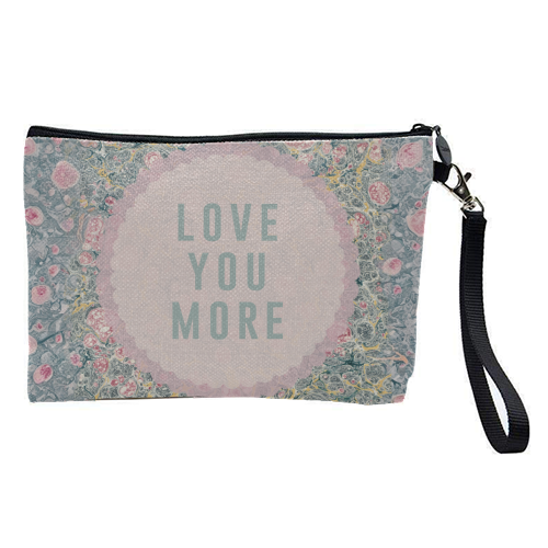 Love You More - pretty makeup bag by The 13 Prints