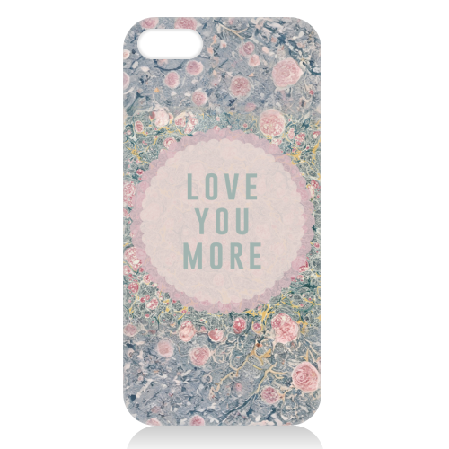 Love You More - unique phone case by The 13 Prints
