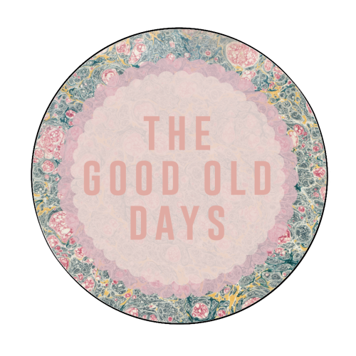 The Good Old Days - Circle Sticker by The 13 Prints