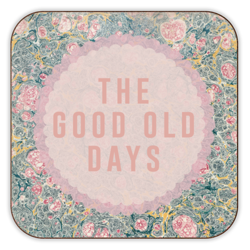 The Good Old Days - personalised beer coaster by The 13 Prints