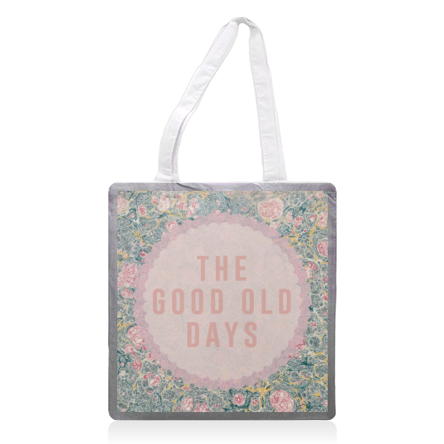 The Good Old Days - printed canvas tote bag by The 13 Prints