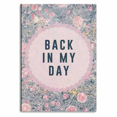 Back In My Day - personalised A4, A5, A6 notebook by The 13 Prints