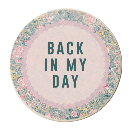 Back In My Day - personalised beer coaster by The 13 Prints