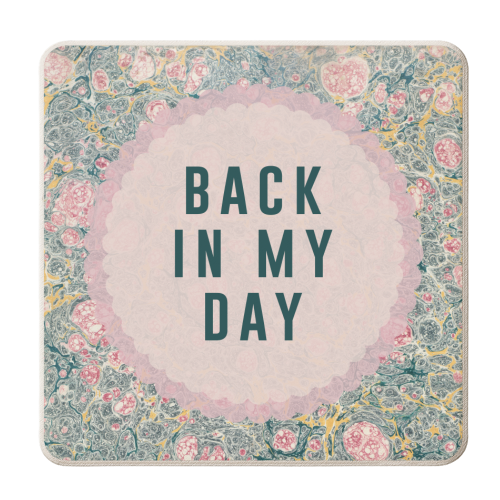 Back In My Day - personalised beer coaster by The 13 Prints