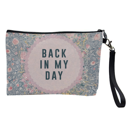 Back In My Day - pretty makeup bag by The 13 Prints