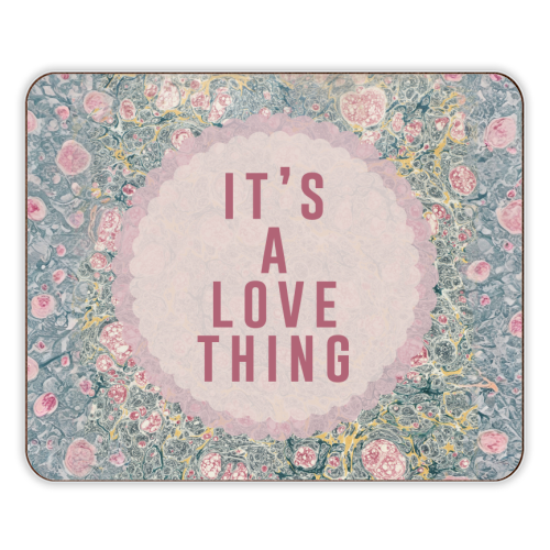 It's A Love Thing - designer placemat by The 13 Prints