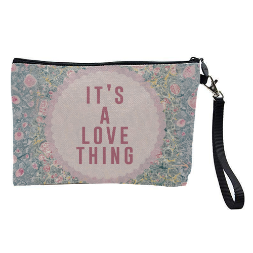 It's A Love Thing - pretty makeup bag by The 13 Prints