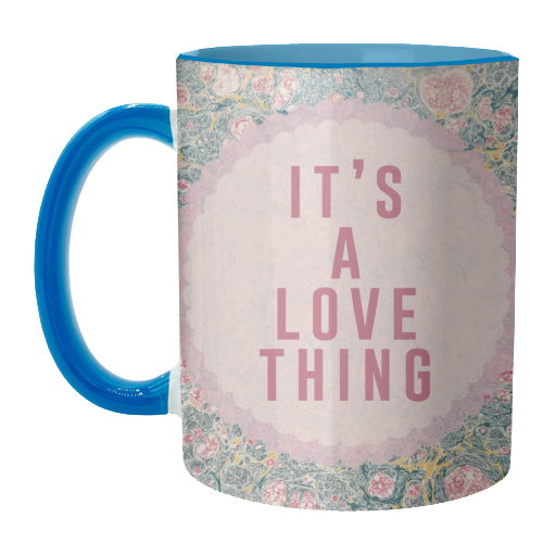 It's A Love Thing - unique mug by The 13 Prints