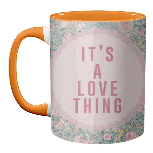 It's A Love Thing - unique mug by The 13 Prints