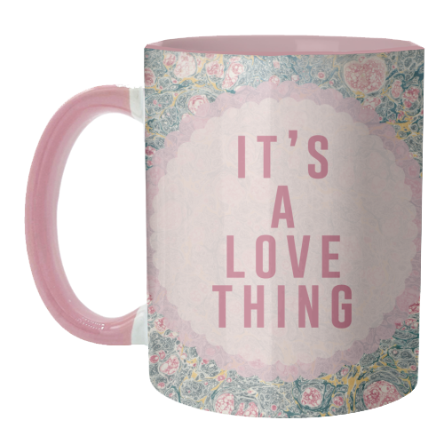 It's A Love Thing - unique mug by The 13 Prints