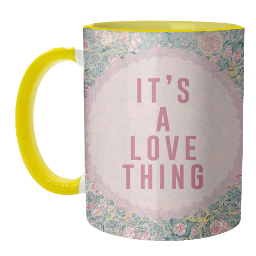 It's A Love Thing - unique mug by The 13 Prints