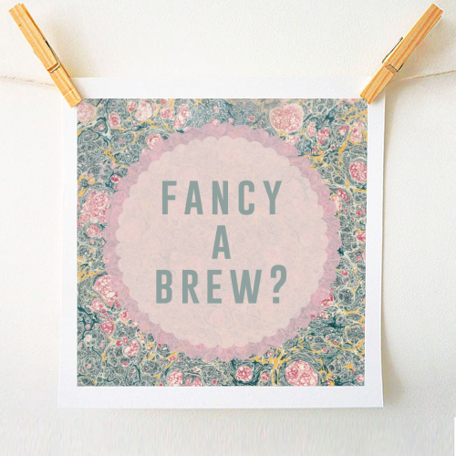 Fancy A Brew? - A1 - A4 art print by The 13 Prints