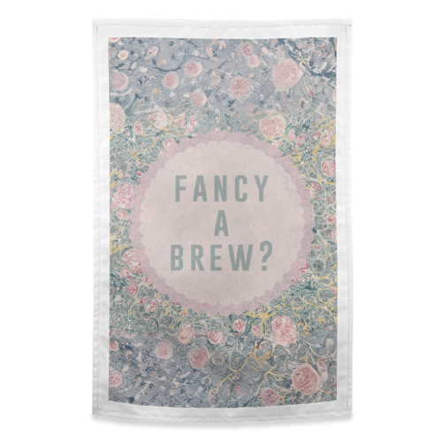 Fancy A Brew? - funny tea towel by The 13 Prints