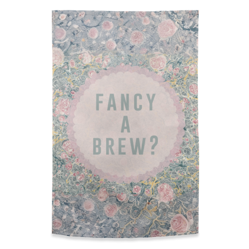 Fancy A Brew? - funny tea towel by The 13 Prints