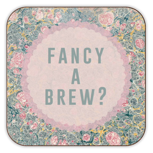 Fancy A Brew? - personalised beer coaster by The 13 Prints