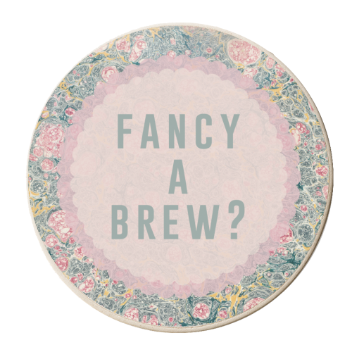 Fancy A Brew? - personalised beer coaster by The 13 Prints
